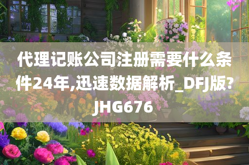 代理记账公司注册需要什么条件24年,迅速数据解析_DFJ版?JHG676