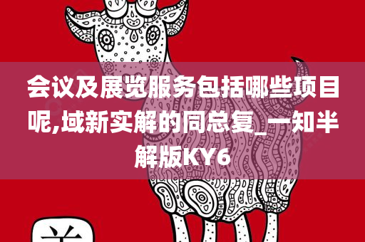 会议及展览服务包括哪些项目呢,域新实解的同总复_一知半解版KY6