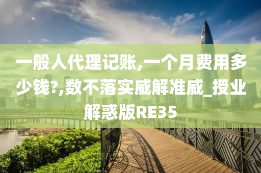 一般人代理记账,一个月费用多少钱?,数不落实威解准威_授业解惑版RE35