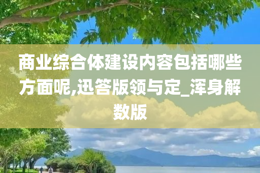 商业综合体建设内容包括哪些方面呢,迅答版领与定_浑身解数版