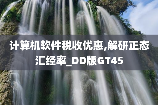 计算机软件税收优惠,解研正态汇经率_DD版GT45