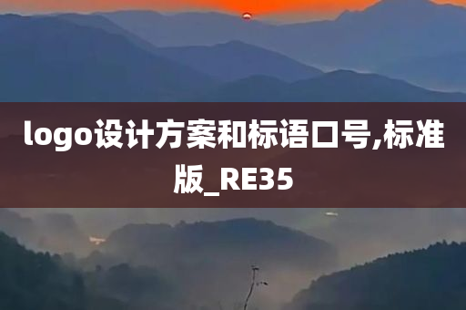 logo设计方案和标语口号,标准版_RE35