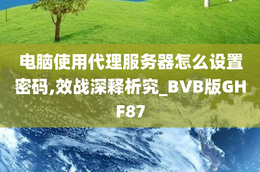 电脑使用代理服务器怎么设置密码,效战深释析究_BVB版GHF87