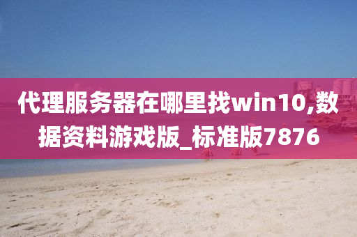 代理服务器在哪里找win10,数据资料游戏版_标准版7876