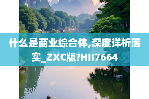 什么是商业综合体,深度详析落实_ZXC版?HII7664