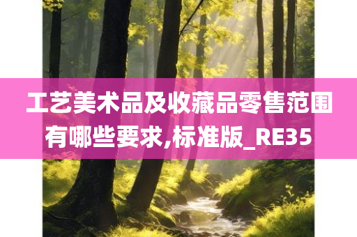 工艺美术品及收藏品零售范围有哪些要求,标准版_RE35