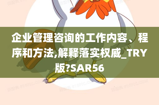 企业管理咨询的工作内容、程序和方法,解释落实权威_TRY版?SAR56