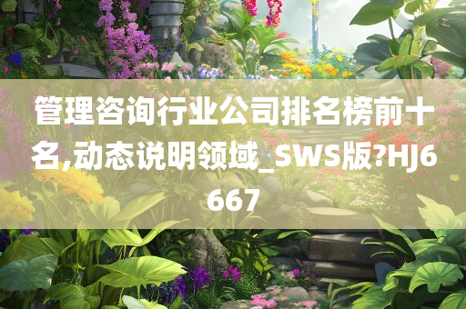 管理咨询行业公司排名榜前十名,动态说明领域_SWS版?HJ6667