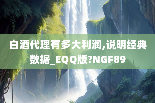 白酒代理有多大利润,说明经典数据_EQQ版?NGF89