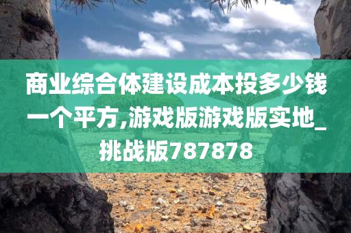 商业综合体建设成本投多少钱一个平方,游戏版游戏版实地_挑战版787878