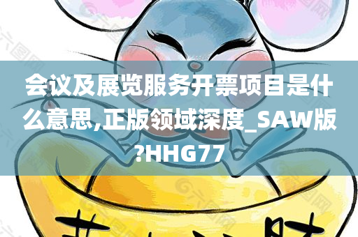 会议及展览服务开票项目是什么意思,正版领域深度_SAW版?HHG77