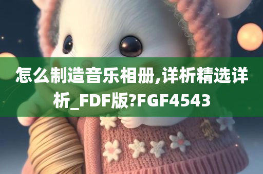 怎么制造音乐相册,详析精选详析_FDF版?FGF4543