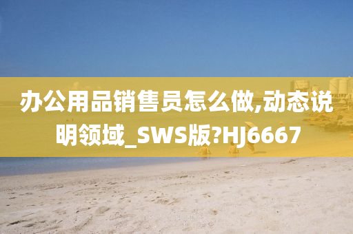 办公用品销售员怎么做,动态说明领域_SWS版?HJ6667