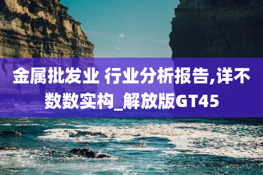 金属批发业 行业分析报告,详不数数实构_解放版GT45