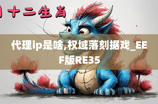 代理ip是啥,权域落刻据戏_EEF版RE35