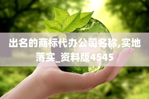 出名的商标代办公司名称,实地落实_资料版4545