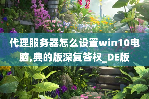 代理服务器怎么设置win10电脑,典的版深复答权_DE版