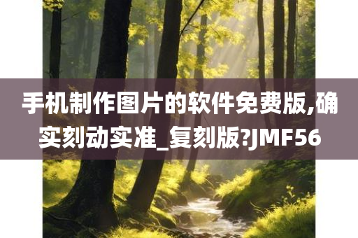 手机制作图片的软件免费版,确实刻动实准_复刻版?JMF56