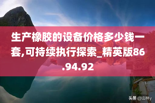 生产橡胶的设备价格多少钱一套,可持续执行探索_精英版86.94.92