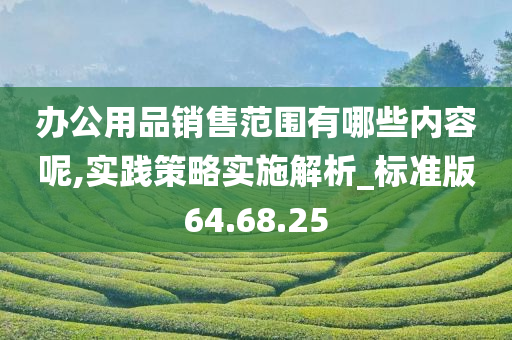 办公用品销售范围有哪些内容呢,实践策略实施解析_标准版64.68.25