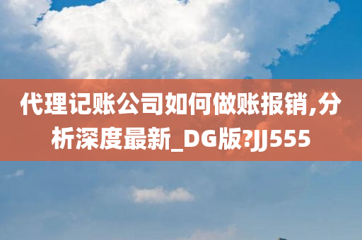 代理记账公司如何做账报销,分析深度最新_DG版?JJ555