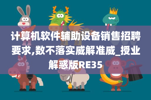 计算机软件辅助设备销售招聘要求,数不落实威解准威_授业解惑版RE35