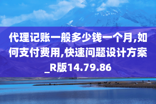 代理记账一般多少钱一个月,如何支付费用,快速问题设计方案_R版14.79.86