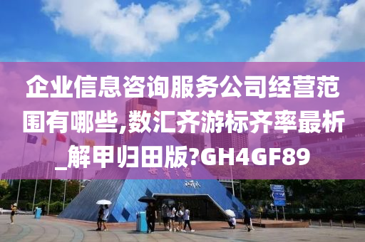 企业信息咨询服务公司经营范围有哪些,数汇齐游标齐率最析_解甲归田版?GH4GF89