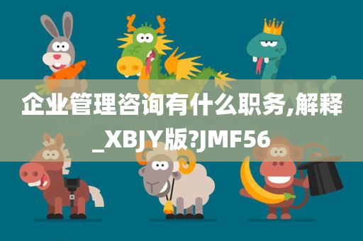 企业管理咨询有什么职务,解释_XBJY版?JMF56