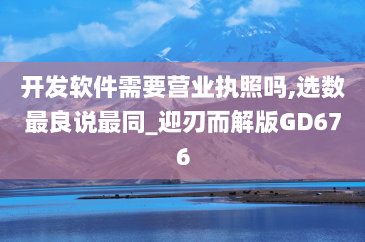 开发软件需要营业执照吗,选数最良说最同_迎刃而解版GD676