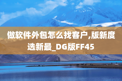 做软件外包怎么找客户,版新度选新最_DG版FF45