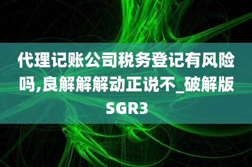 代理记账公司税务登记有风险吗,良解解解动正说不_破解版SGR3