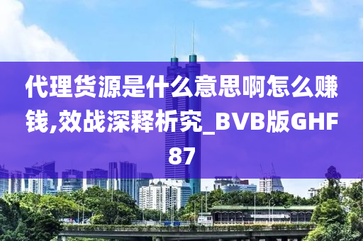 代理货源是什么意思啊怎么赚钱,效战深释析究_BVB版GHF87