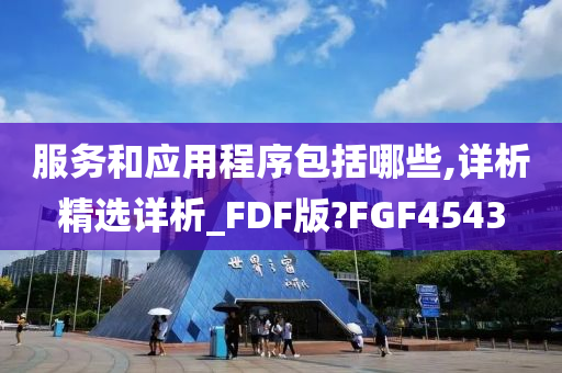 服务和应用程序包括哪些,详析精选详析_FDF版?FGF4543