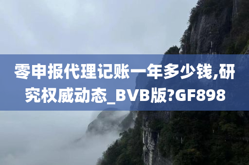 零申报代理记账一年多少钱,研究权威动态_BVB版?GF898