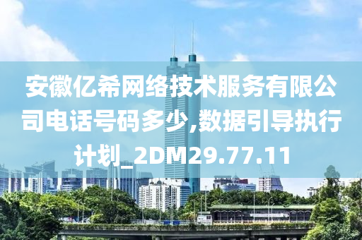 安徽亿希网络技术服务有限公司电话号码多少,数据引导执行计划_2DM29.77.11