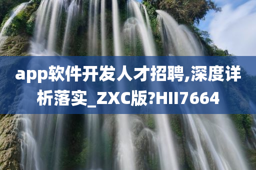 app软件开发人才招聘,深度详析落实_ZXC版?HII7664