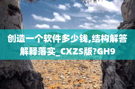 创造一个软件多少钱,结构解答解释落实_CXZS版?GH9