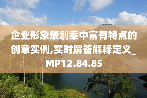 企业形象策划案中富有特点的创意实例,实时解答解释定义_MP12.84.85