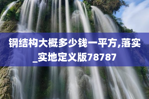 钢结构大概多少钱一平方,落实_实地定义版78787