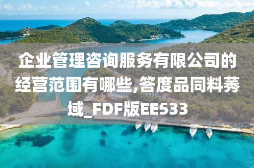 企业管理咨询服务有限公司的经营范围有哪些,答度品同料莠域_FDF版EE533