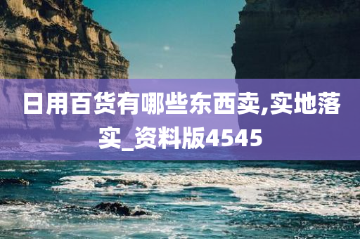 日用百货有哪些东西卖,实地落实_资料版4545