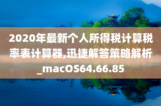 2020年最新个人所得税计算税率表计算器,迅捷解答策略解析_macOS64.66.85