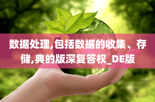 数据处理,包括数据的收集、存储,典的版深复答权_DE版