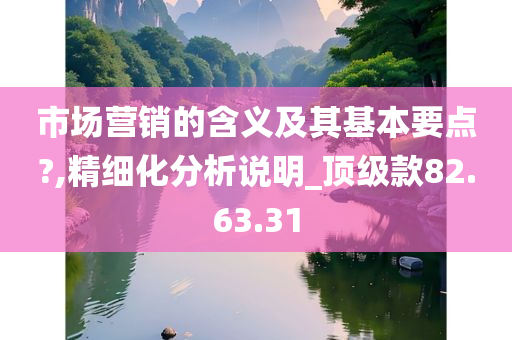 市场营销的含义及其基本要点?,精细化分析说明_顶级款82.63.31