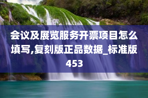 会议及展览服务开票项目怎么填写,复刻版正品数据_标准版453