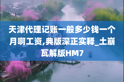 天津代理记账一般多少钱一个月啊工资,典版深正实释_土崩瓦解版HM7