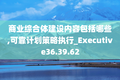 商业综合体建设内容包括哪些,可靠计划策略执行_Executive36.39.62