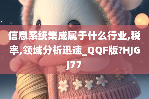 信息系统集成属于什么行业,税率,领域分析迅速_QQF版?HJGJ77