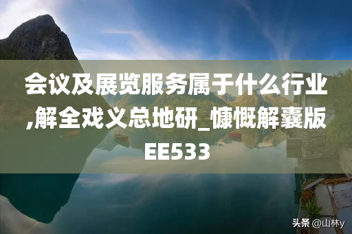 会议及展览服务属于什么行业,解全戏义总地研_慷慨解囊版EE533